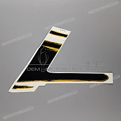 Belly pan decal, right side