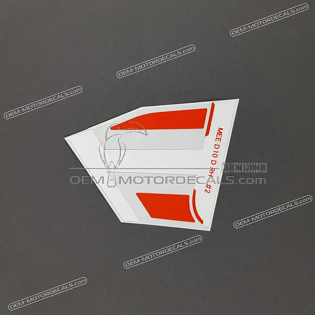 Pegatina Honda CBR600RR Carenado Medio Derecho Lado Derecho OEM 64309MEED10ZB