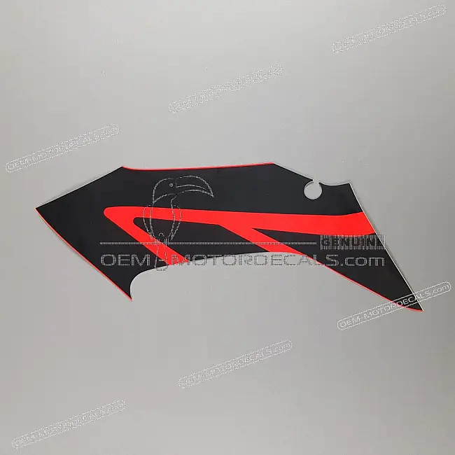 Honda CBR125R Mittlerer Verkleidungsaufkleber rechte Seite OEM 64311KPP870ZA Werksgrafik