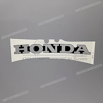 Belly pan decal
