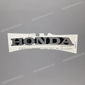 Belly pan decal