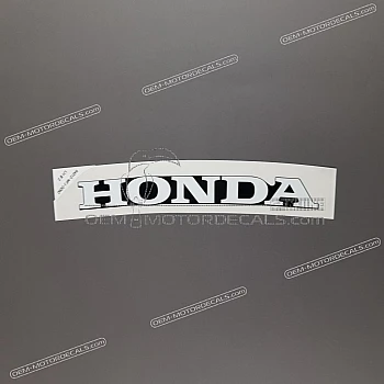 Belly pan decal, left side