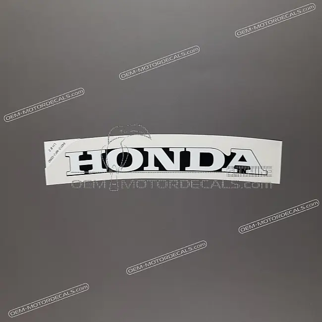 Honda CBR600RR Lewa środkowa owiewka Emblemat Honda Lewa strona OEM 64312MFJD00ZB Oryginalna fabryczna naklejka