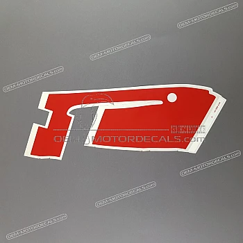 Side cowling decal, right side
