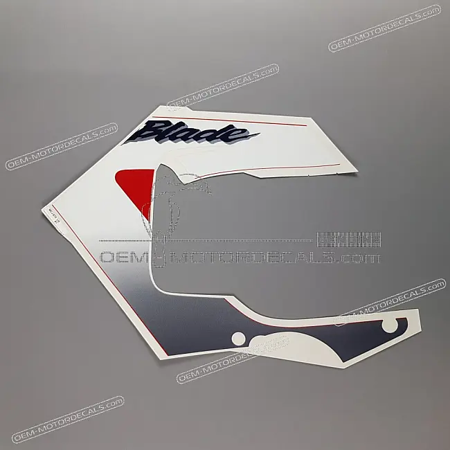 Honda CBR900RR Adesivo Carenatura Centrale Sinistra OEM 64351MCJ870ZA grafica vinilica di grado fabbrica