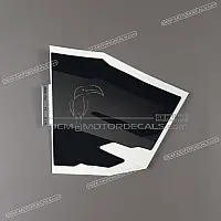 HONDA Linker middenkuip strip, linkerzijde 64354-MAS-750ZB