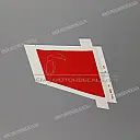 Autocollant de carénage gauche CBR Hurricane, côté gauche