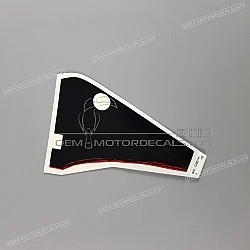 Belly pan decal, left side