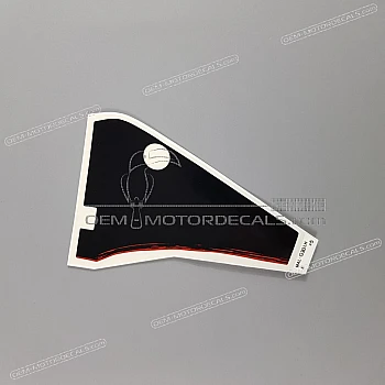 Belly pan decal, left side