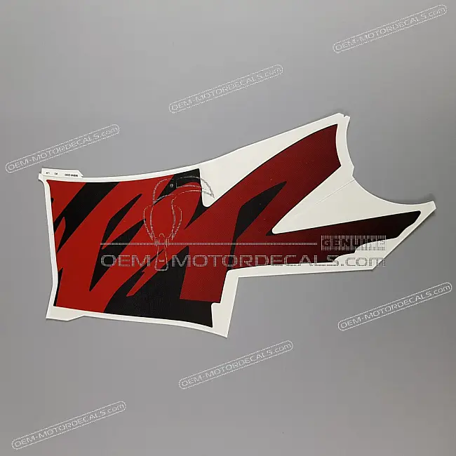 Autocollant de sabot moteur Honda CBR600F Hurricane côté gauche OEM 64356MBWD00ZB