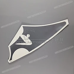 Belly pan decal, left side