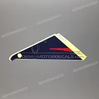 HONDA Pegatina de carenado lateral izquierdo CBR600F Hurricane 64357-MV9-930ZC