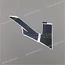 Linker kuipdeel sticker, linkerkant
