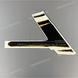 Belly pan decal, left side