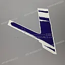 Left fairing CBR Hurricane stripe, left side