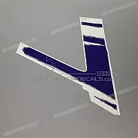 HONDA Left Fairing CBR Hurricane Stripe, Left Side 64358-MAL-G30ZB
