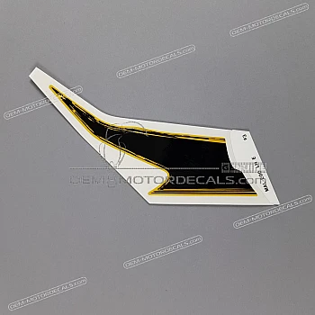 Belly pan decal, left side