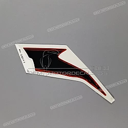 Belly pan decal, left side