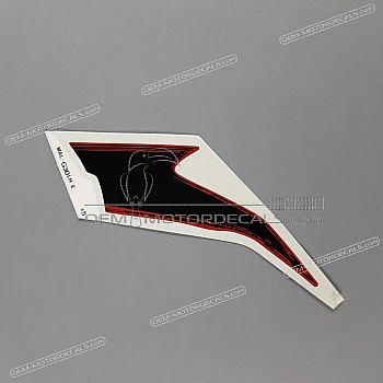 Belly pan decal, left side