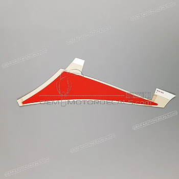 Belly pan decal, left side