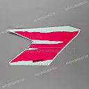 Side fairing stripe, left side