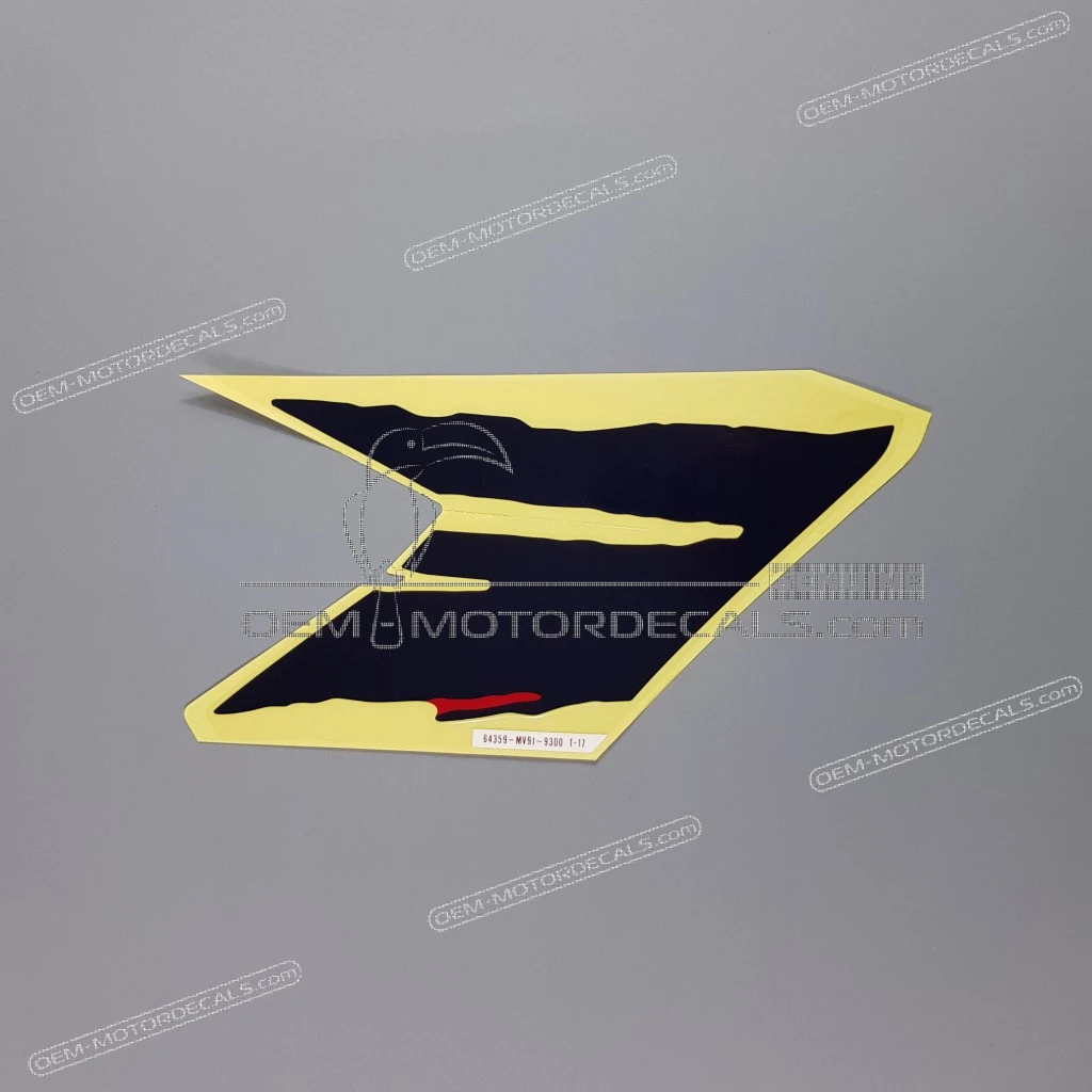 Honda CBR600F Hurricane Adesivo Carena Laterale Sinistra OEM 64359MV9930ZC