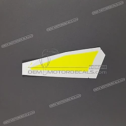 Belly pan decal, left side