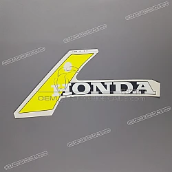 Belly pan decal, left side