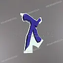 CBR600F Hurricane zijkap sticker, linkerkant