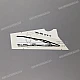 Adesivo carena inferiore Honda CBR600F HURRICANE Lato Sinistro OEM 64364MALE00ZB