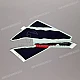 Honda CBR600F HURRICANE Copertura Serbatoio Sinistra Adesivo CBR OEM 64364MV9930ZC