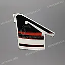 Side fairing stripe, left side