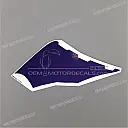 Rechter zijkuip strip, rechter zijde