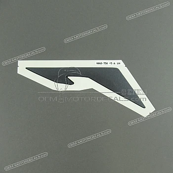 Front cowling stripe, left side