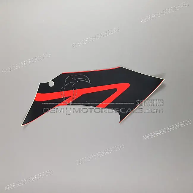 Honda CBR125R Mittlerer Verkleidungsaufkleber linke Seite OEM 64411KPP870ZA
