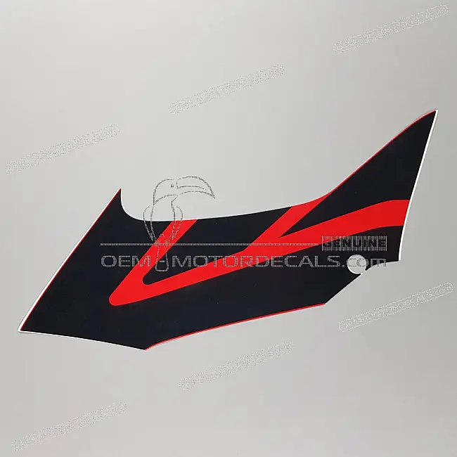 Original Honda CBR125R Streifenaufkleber für die linke mittlere Verkleidung OEM 64411KTY910ZC Fabrik-Grafik