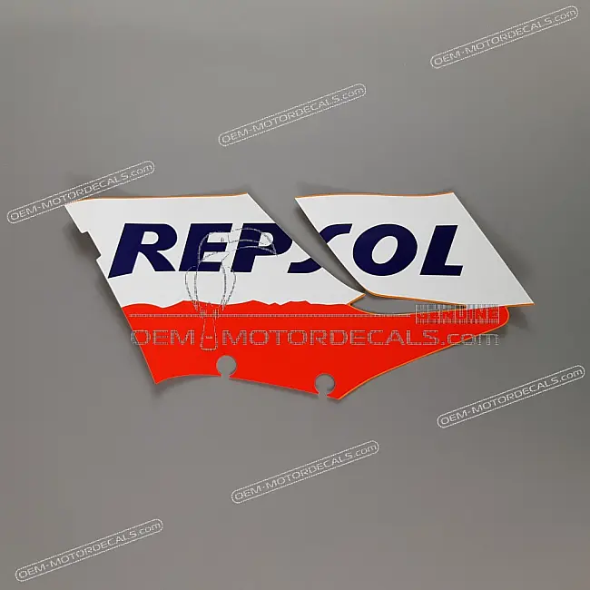 Honda CBR125R Middle Cowl CBR Repsol Stripe Left Side OEM 64413KPP940ZA