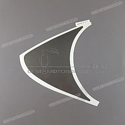 Belly pan decal, left side