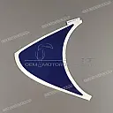 Left lower fairing CBR900RR stripe, left side