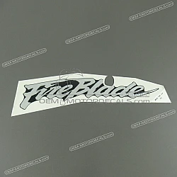 Belly pan decal, left side