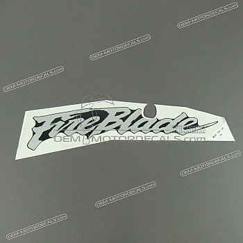 Belly pan decal, left side