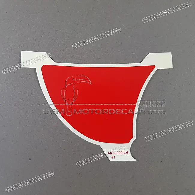 Honda CBR900RR Adhesivo Carenado Inferior Lado Izquierdo OEM 64454MCJ000ZA