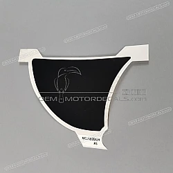 Belly pan decal, left side