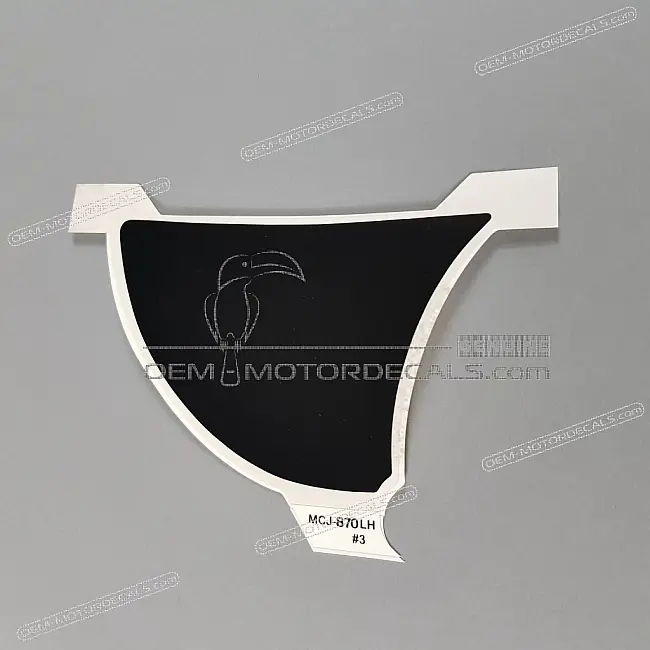 Pegatina Honda CBR900RR Quilla Inferior Lado Izquierdo OEM 64454MCJ870ZC