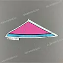 Emblema Dominator del carenado delantero, lado derecho