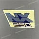 Autocollant Honda NX250 Dominator carénage gauche côté gauche OEM 64604KW3670ZA