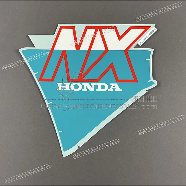 Autocollant flanc de carénage Honda NX250 Dominator côté gauche OEM 64621KW3900ZA