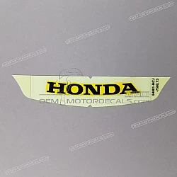 Front cowling decal