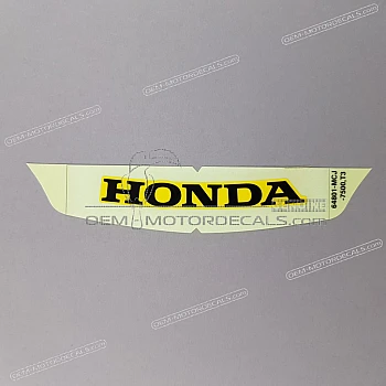 Front cowling decal