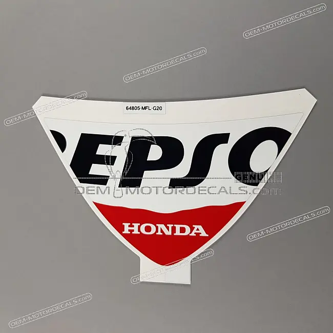 Autocollant graphique de pare-brise Honda CBR1000RR Fireblade Authentique OEM 64805MFLG20ZA